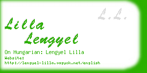 lilla lengyel business card